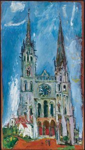 沙特尔大教堂，1933年 作者 Chaim Soutine