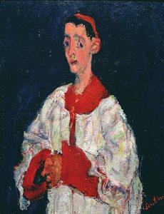 唱诗班男孩，1928年 作者 Chaim Soutine