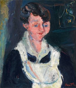 La Soubrette（侍女），约 1933 年（布面油画） 作者 Chaim Soutine