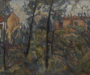 房屋景观c。 1918年 作者 Chaim Soutine