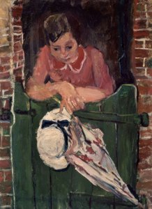带阴影的女人-S XX-法国表现主义 作者 Chaim Soutine