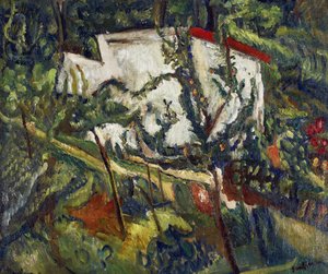 克拉玛特之家 Chaim Soutine (1893-1943)的画作，约1918年 - 布面油画，60x72.8 - 私人收藏 作者 Chaim Soutine