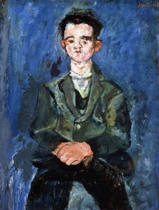 蓝色男孩肖像，1928年 作者 Chaim Soutine