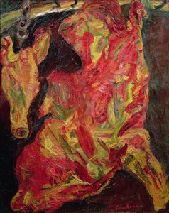 牛肉和牛犊头的一面，1925年 作者 Chaim Soutine