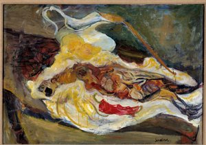 Still Life with Pheasant Painting by Chaim Soutine (1893-1943) 20th century. Dim. 0,64 x 0,92m Paris, Musee de l