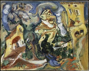 大约1923年的乡村 作者 Chaim Soutine