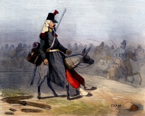 这些阿拉伯人：很难让他们不想把我们一个人留在家里——在 Cham 的“A la guerre comme à la guerre”中，deb。 19世纪