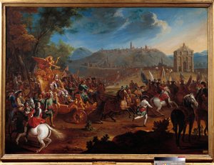 洛林公爵查理五世（1643-1690 年）战胜土耳其人的胜利。查尔斯-赫贝尔（1656-1703 年）的画作 作者 查尔斯·赫贝尔