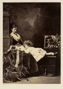 玛丽·费多罗夫娜（丹麦达格玛）（1847-1928 年）和她的儿子沙皇尼古拉斯·亚历山德罗维奇（尼古拉二世）