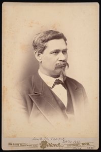 奥兰多-梅特卡夫-坡1832-1895的肖像，1883年10月31日。 作者 查尔斯·米勒德