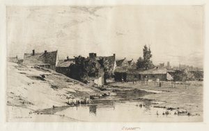 布鲁日附近的老房子，1884-1888年。