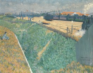 离开巴黎的西方铁路。 1886年 作者 查尔斯·安格朗