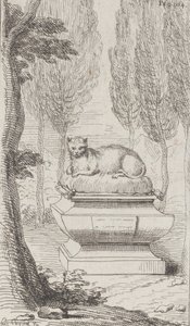 墓顶的猫，1714-52., 1714-52. 作者 查尔斯·安托万·科佩尔