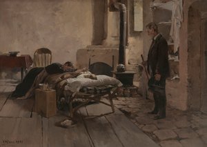 太晚了，1896年。 作者 查尔斯·亚瑟·弗里斯