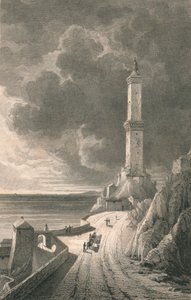 热那亚。灯塔"，1818年。   作者 查尔斯·阿斯基