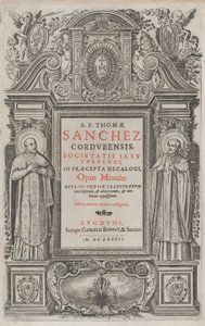 Opus morale in praecepta Decalogi》的封面插图，1637年。