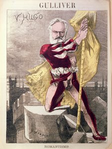 维克多雨果的漫画（1802-85）来自&39;格列佛&39;，c.1871-80 作者 查尔斯·奥古斯特·洛伊