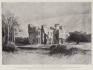 William Ewart Gladstone的生活，另一个Hawarden城堡景观，Gladstone先生最喜欢的家 作者 Charles Auguste Loye