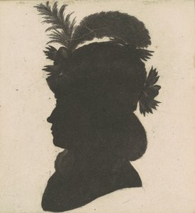 不明身份的女性剪影 作者 Charles BJ Fevret de Saint Memin