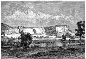 Inkerman，克里米亚，乌克兰，19世纪的岩石。