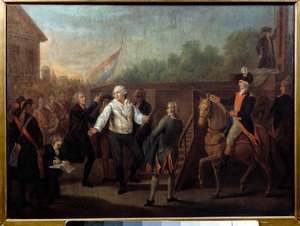 1793年1月21日，路易十六走上了绞刑架。查尔斯-贝纳泽克（1767 - 1794）的英国画作