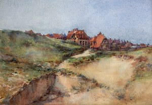 Le Touquet 的沙丘，c.1896（水彩画）
