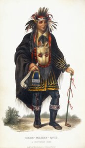 奇珀威酋长Okee-Makee-Quid，1854年 作者 查尔斯·伯德·金
