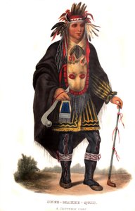 Okeemakeequid，一个Chippeway酋长 作者 查尔斯·伯德·金