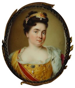 凯瑟琳一世女皇肖像1684-1727，1717。