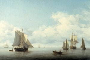 海景与航运》，1743-1759年 作者 查尔斯·布鲁金