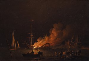 大约在1756年夜间着火