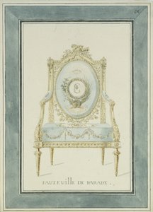 1780年代，普式金在凯瑟琳宫的宝座设计 作者 查尔斯·卡梅隆