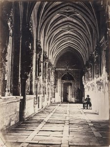 [西班牙托莱多圣约翰教堂的回廊]，约1858年。