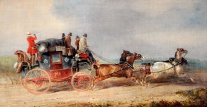 赫尔和伦敦皇家邮政，约 1835 年（布面油画） 作者 查尔斯·库珀·亨德森