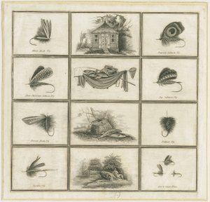 Dovedale - 查尔斯·科顿 (Charles Cotton) 的苍蝇和钩子：铜板雕刻，nd [？19 世纪]（印刷品） 作者 查尔斯·科顿