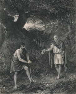 Timon and Flavius Timon of Athens雅典，约建于1870年 作者 Charles Cousen