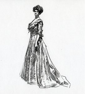 一个吉布森女孩，c.1902 作者 查尔斯·达纳·吉布森