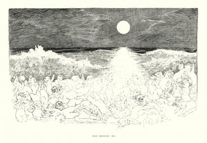 波涛汹涌的大海》（石版） 作者 查尔斯·达纳·吉布森
