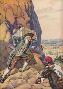 詹姆斯·布鲁斯（James Bruce）帮助他的追随者，c1925 作者 查尔斯·达德利·坦南特