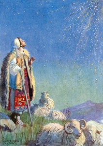 "火花四溅"（彩色石版画）