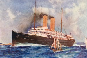 东方班轮 SS Orsova 号（彩色石版印刷）