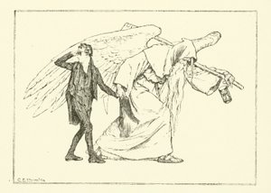 查尔斯-兰姆的《埃利亚文集》插图（雕刻）。 作者 查尔斯·埃德蒙·布洛克