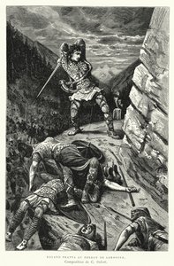Roland Frappa Au Perron De Sardoine（雕版画）。 作者 查尔斯·爱德华·德洛特