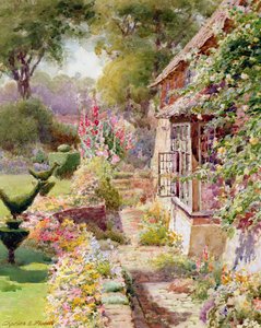 East Hendred，Oxon的Kings Manor Garden 作者 查尔斯·埃德温·弗洛尔