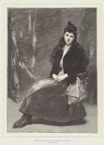 巴黎沙龙的照片，我女孩的肖像 作者 Charles Emile Auguste Carolus Duran