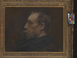 男子肖像（木板油画） 作者 查尔斯·埃米尔·奥古斯特·卡洛勒斯·杜兰