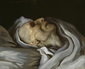 泰奥多-杰里科在他的病床上，1824年。