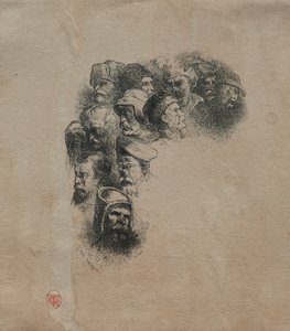 头像群，格吕兹之后 作者 查尔斯·埃米尔·雅克