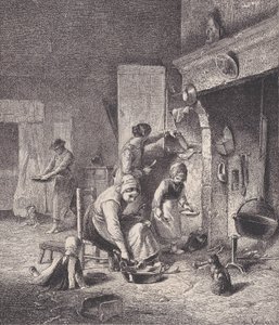 Gruel，来自Le Magasin Pittoresque，约1852年。 作者 查尔斯·埃米尔·雅克