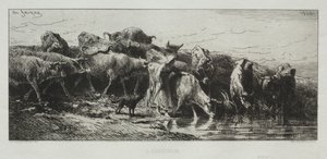 拉布吕瓦，1866年。 作者 查尔斯·埃米尔·雅克
